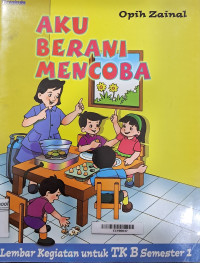 Image of Aku berani mencoba lembar kegiatan TK B semester 1