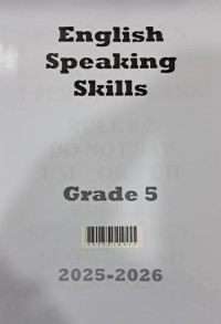 Image of English Speaking Skills Grade 5 2025-2026