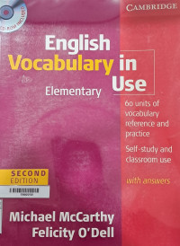 Image of English Vocabulary in use Elementary (with CD)