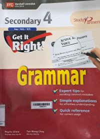 Image of Get It Right! Grammar Secondary 4
