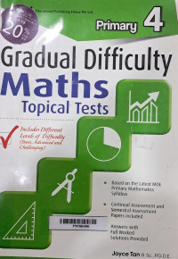 Image of Gradual Difficulty Maths Topic Tests Primary 4