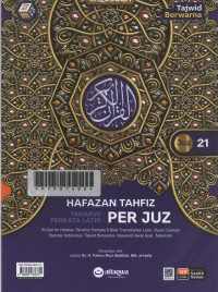 Image of Hafazan Tahfiz Per Juz: Juz 21