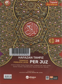 Image of Hafazan Tahfiz Per Juz: Juz 28