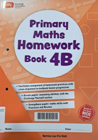 Image of Primary Maths Homework Book 4B