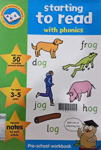 Image of Starting to read - Pre-school workbook