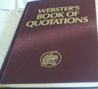 Image of Webster's book of Quotations